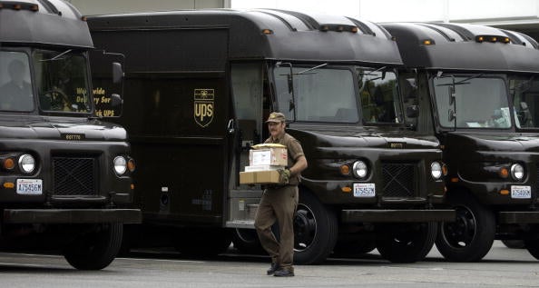 UPS Driver And Union Leaders Protest Excessive Overtime